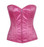 Daisy Corset Lavish Pink Glitter Front Zipper Corset