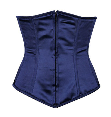 Daisy Corsets Lavish Navy Blue Underbust Zipper Corset