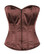 Daisy Corset Lavish Brown Sweetheart Front Zipper Corset