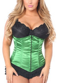 Daisy Corset Lavish Green Underbust Zipper Corset
