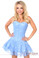 Daisy Corset Lavish Pastel Blue Lace Corset Dress