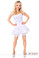 Daisy Corset Lavish White/Silver Lace Corset Dress