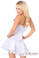 Daisy Corset Lavish White/Silver Lace Corset Dress