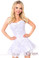 Daisy Corset Lavish White/Silver Lace Corset Dress