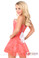 Daisy Corset Lavish Coral Lace Corset Dress