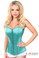 Daisy Corset Lavish Deep Mint Green Sweetheart Front Zipper Corset