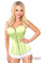 Daisy Corset Lavish Lime Sweetheart Front Zipper Corset