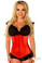 Daisy Corset Lavish Red Underbust Zipper Corset