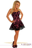 Daisy Corset Lavish Pink Lace Corset Dress