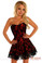 Daisy Corset Lavish Red Lace Corset Dress
