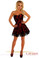 Daisy Corset Lavish Red Lace Corset Dress