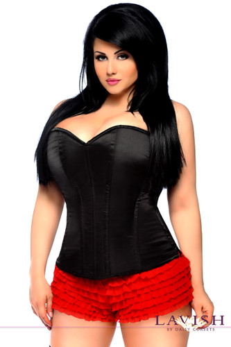 Daisy Corset Lavish Black Sweetheart Side Zipper Corset