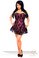 Daisy Corset Lavish Plus Size Pink Lace Corset Dress