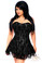 Daisy Corset Lavish Plus Size Black Lace Corset Dress