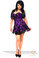 Daisy Corset Lavish Plus Size Purple Lace Corset Dress