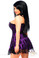 Daisy Corset Lavish Plus Size Purple Lace Corset Dress