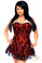 Daisy Corset Lavish Plus Size Red Lace Corset Dress
