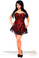 Daisy Corset Lavish Plus Size Red Lace Corset Dress