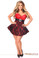 Daisy Corset Top Drawer Red Lace Steel Boned Corset Dress