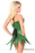 Daisy Corset Top Drawer Green Sequin Steel Boned Corset Dress