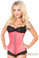 Daisy Corset Top Drawer Coral Satin Underbust Steel Boned Corset