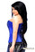 Daisy Corset Top Drawer Blue Steel Boned Molded Cup Sequin Corset