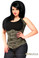 Daisy Corset Top Drawer Camo Steel Boned Underbust Corset with Buckles