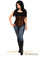 Daisy Corset Top Drawer Black and Brown steel Boned Underbust Corset