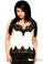Daisy Corset Top Drawer Plus Size Ivory Satin Steel Boned Beaded Corset