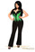Daisy Corset Top Drawer Plus Size Emerald Satin Steel Boned Beaded Corset