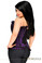 Daisy Corset Top Drawer Plus Size Purple Lace Steel Boned Corset