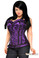 Daisy Corset Top Drawer Plus Size Purple Lace Steel Boned Corset