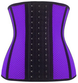 Daisy Corset Breathable Hole Purple Steel Boned Latex Shaper Waist Training Corset