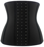 Daisy Corset Breathable Hole Black Steel Boned Latex Shaper Waist Training Corset