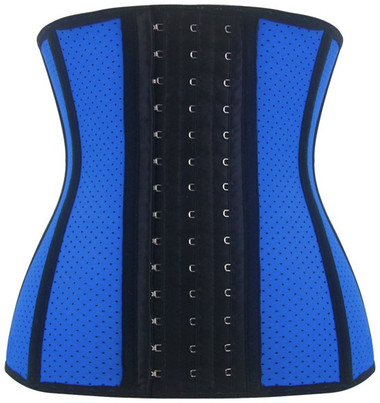 Daisy Corset Breathable Hole Blue Steel Boned Latex Shaper Waist Training Corset