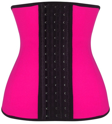 Daisy Corset Pink Steel Boned Latex Shaper Waist Training Corset