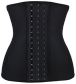 Daisy Corset Black Steel Boned Latex Shaper Waist Training Corset