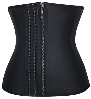 Daisy Corset Smooth Zipper Latex Steel Boned Waist Training Corset