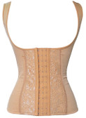 Daisy Corset Tan Steel Boned Waist Training Corset