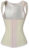 Daisy Corset Nude Latex Steel Boned Underbust Waist Cincher