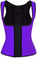 Daisy Corset Purple Latex Steel Boned Underbust Waist Cincher