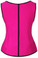 Daisy Corset Fuchsia Latex Steel Boned Underbust Waist Cincher
