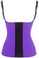 Daisy Corset Purple Adjustable Shoulder Strap Latex Waist Cincher