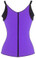 Daisy Corset Purple Adjustable Shoulder Strap Latex Waist Cincher