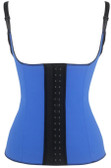 Daisy Corset Blue Adjustable Shoulder Strap Latex Waist Cincher