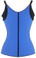 Daisy Corset Blue Adjustable Shoulder Strap Latex Waist Cincher