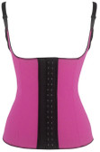 Diasy Corset Pink Adjustable Shoulder Strap Latex Waist Cincher