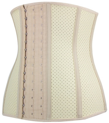 Daisy Corset Breathable Hole Nude Steel Boned Latex Shaper Waist Training Corset