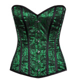 Daisy Corset Lavish Green Lace Overbust Corset
