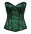 Daisy Corset Lavish Green Lace Overbust Corset